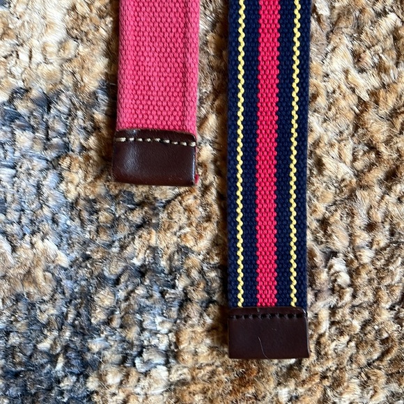 (2) Lands End Embroidered D-ring Belts Boys Medium - Picture 6 of 10